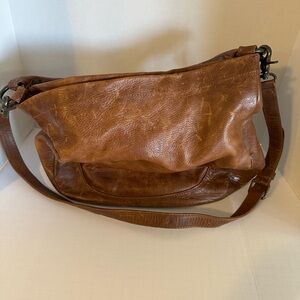 Frye Tan Leather Shoulder Bag